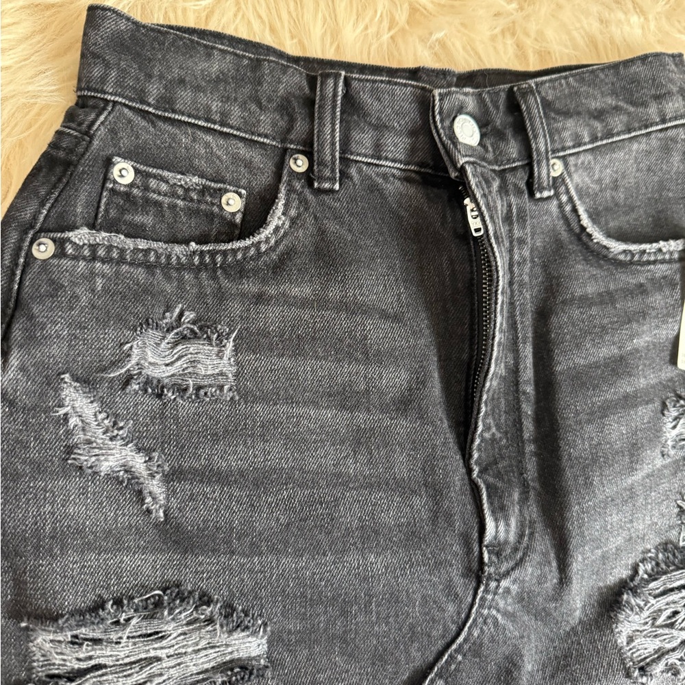 NWT Anthropologie Pilcro Destroyed Denim Mini Skirt - Picture 8 of 14